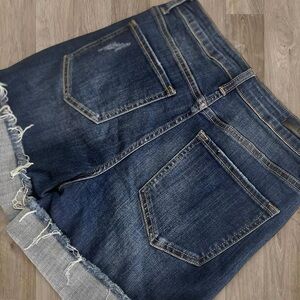 Women's Dark Blue Denim Shorts